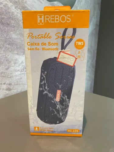 Caixa de som bluetooth a prova d'agua tws hrebos hs-626