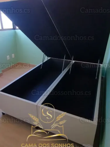 BASE BAU PARA COLCHAO DE FÁBRICA NA MADEIRA CS DOS SONHOS 