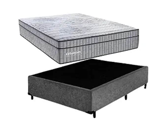Conjunto Box Exclusive Sleep Casal Padrão Ortobom - CARTÃO 12X SEM JUROS