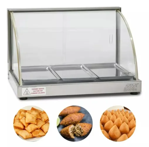 Vitrine Expositora para Lanches - Semi Nova
