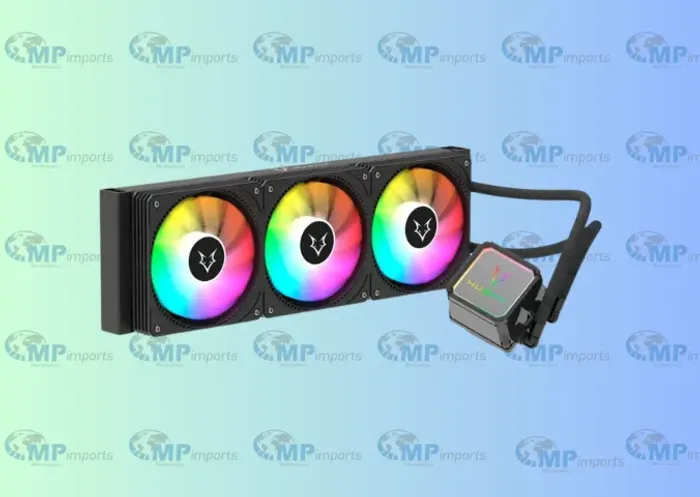 Loja MP Imports: Water Cooler Husky Freezy, Iluminação ARGB, 360mm, AMD e Intel, Preto