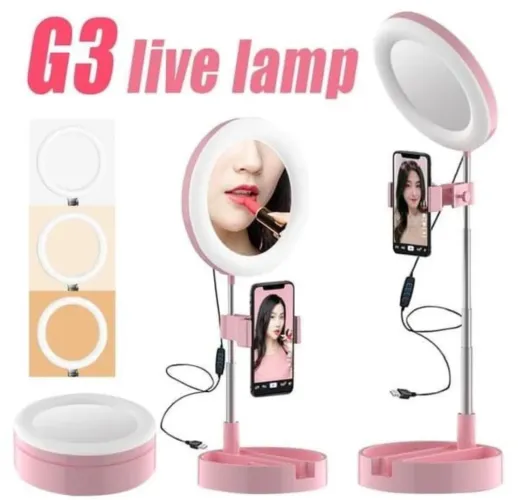 MAI APPEARANCE G3 Ring Light Led Regulável com espelho e suporte Makeup Mesa