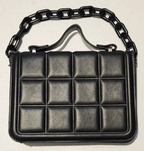 Bolsa 02 em 01 de couro sintético (nunca usada)