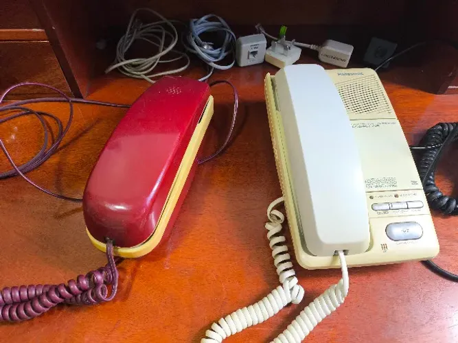 Telefone antigo secretária eletrônica Panasonic Easa Phone Made in Japan anos 90 + brinde