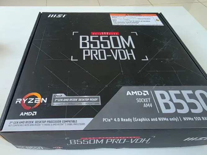 Placa Mãe B550 MSI Nova 1 ano de Garantia