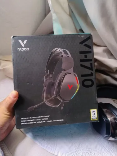 Headset Gamer Rapoo V-pro, USB, Canal 7.1 , Vh710, LED, Preto