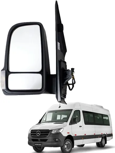Retrovisor MB Sprinter 2012 até 2019 Eletrico com pisca esquerdo 