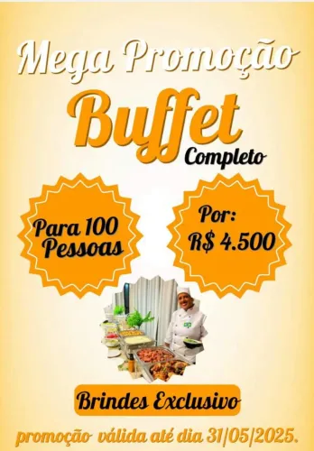 Buffet completo  para 100 pessoas 