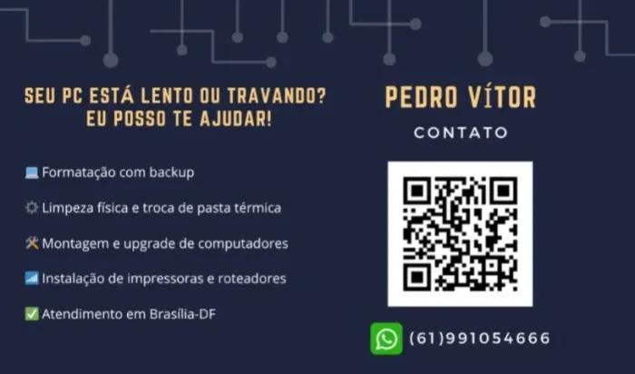 Suporte Técnico em Informática | Formatação e Montagem de PC - DF