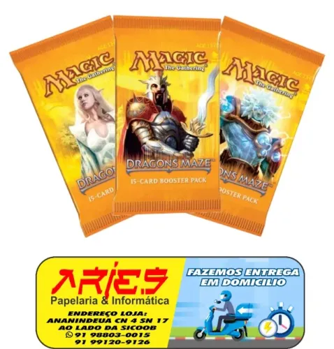 MAGIC THE GATHERING LABIRINTO DO DRAGÃO BOOSTER C/ 15 CARTAS EM PORTUGUES