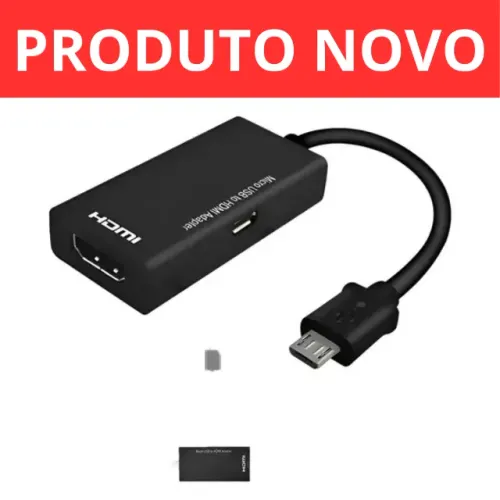 Cabo Adaptador V8 Micro Usb Para Hdmi Mhl Espelhamento Tv