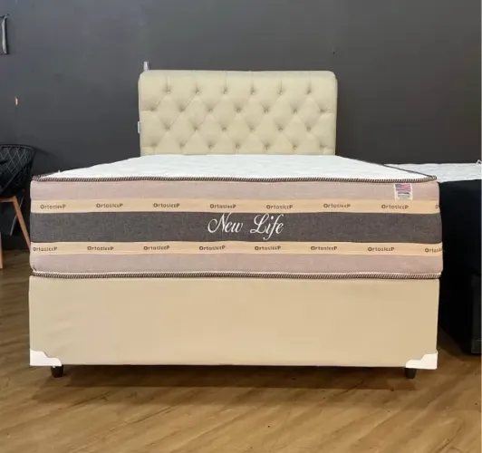 Cama box colchão molas Gigante novo