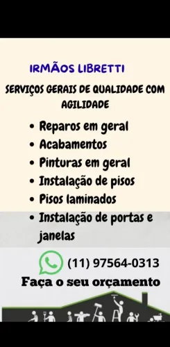 Serviço de pintura, pisos e laminados