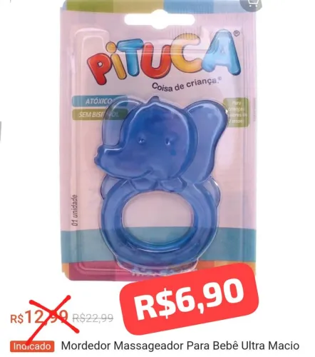 Mordedor Massageador Para Bebê Ultra Macio - Pituca