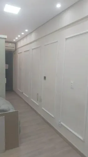 Parede de Drywall rebaixamento de teto +elétrica