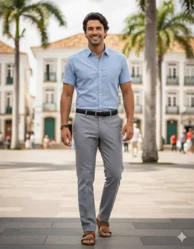 Calça alfaiataria Zara