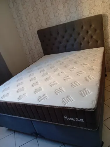 Cama Box Casal com Cabeceira Malbec D-45