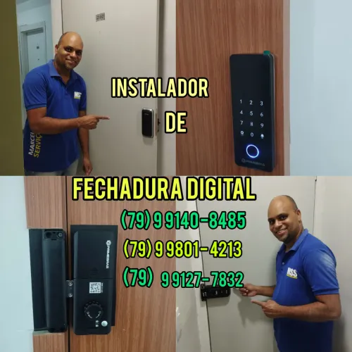 Instalador de fechadura digital smart eletrônica
