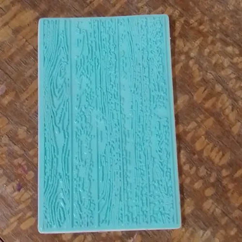 Carimbo de borracha textura madeira novo