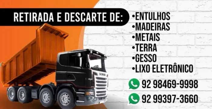 RETIRADA E DESCARTE DE ENTULHOS