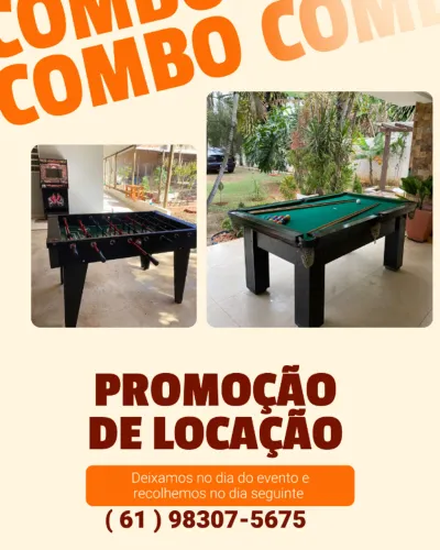 Aluguel de brinquedos combo promocional super desconto