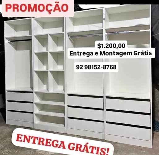Closets em promoção do mês, direto da fábrica 