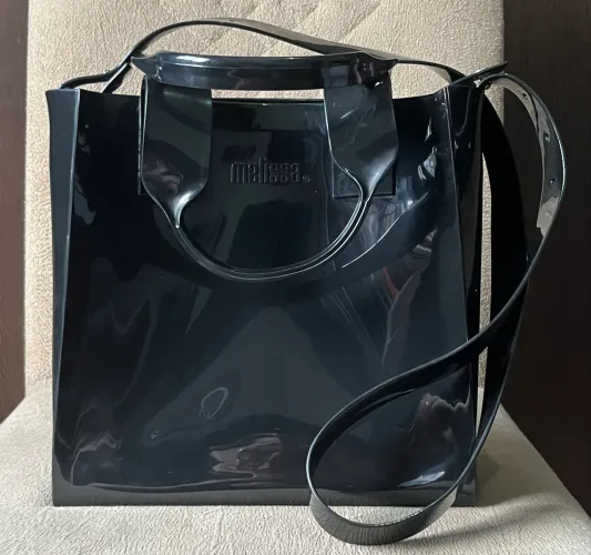 Bolsa transversal Melissa Essential Tote Bag - Preto 