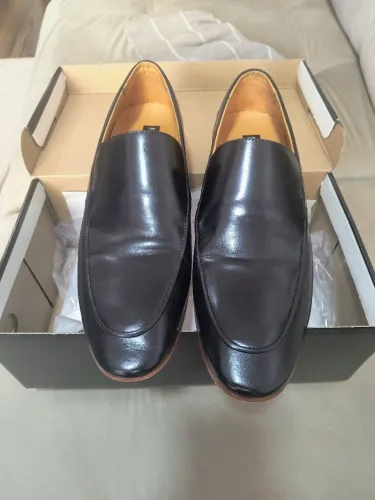 Sapatos Social estilo Italiano Couro Preto