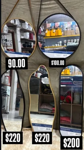 Espelhos orgânico Decorativos Diferentes Formatos