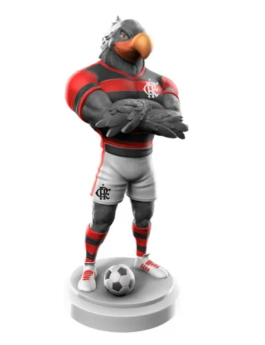 Estátua mascote do Flamengo 20cm impresso em Resina 12k de qualidade