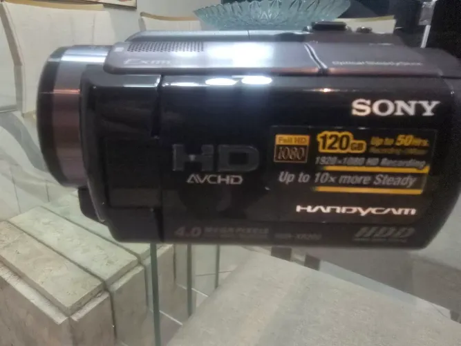 Filmadora sony HDR-XR200 HD 120gb nova