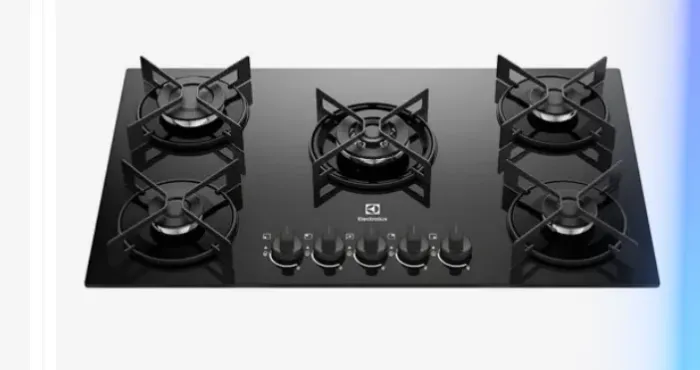 Vendo fogão cook top eletrolux 5 bocas tripla chama valor 350,00 semi novo 