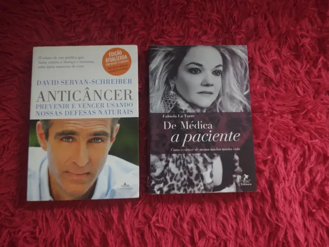 Livros Ant câncer e De médica a paciente
