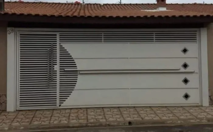 Portão Basculante 7.00x2.50 Ferro Galvanizado