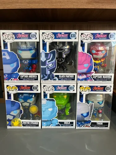 Coleção Funko Pop! Avengers Mech Strike (COMPLETA)