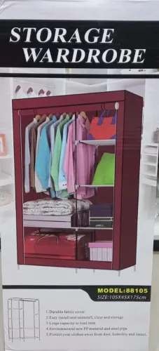 Armário guarda roupa dobrável fácil de montar tamanho grande