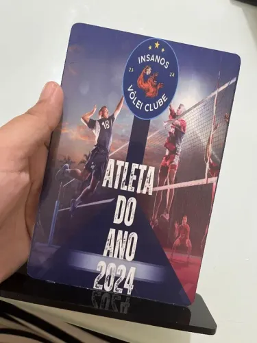 Troféu personalizado em acrílico