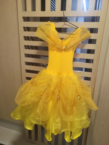 Fantasia infantil - vestido Bela e a Fera 