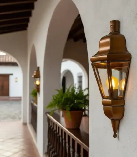 2 Arandela Artesanal Colonial