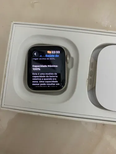 ? Apple Watch SE 40mm Alumínio Estelar - Saúde da Bateria 100%! Impecável + Caixa
