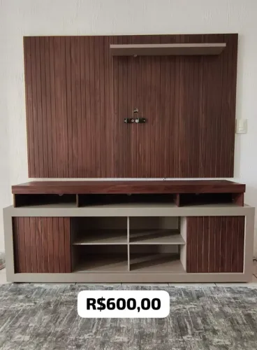 Rack de rodinha + Painel para TV de até 70"