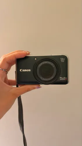 Câmera Digital Canon Powershot sx210is 14.1mp, funcionando perfeitamente COM DETALHES!