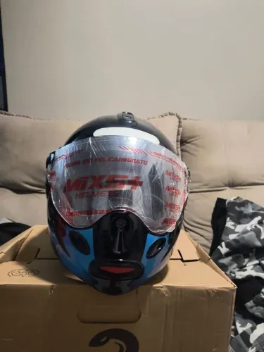 Capacete Moto Mixs Captiva Route Articulado Viseira interna