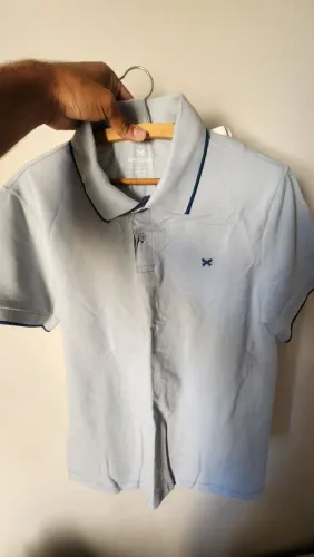 Polo Hering Masculina Azul Clara Tam. P - Com Etiqueta