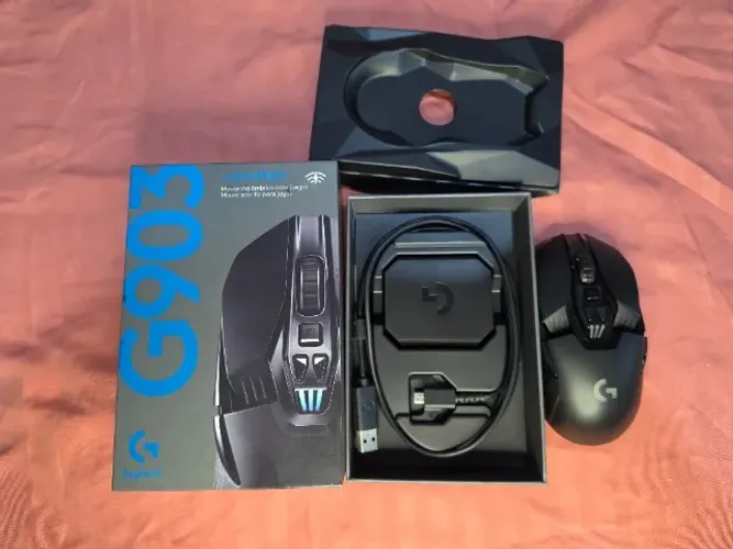Mouse Gamer Sem Fio Logitech G903 LIGHTSPEED RGB