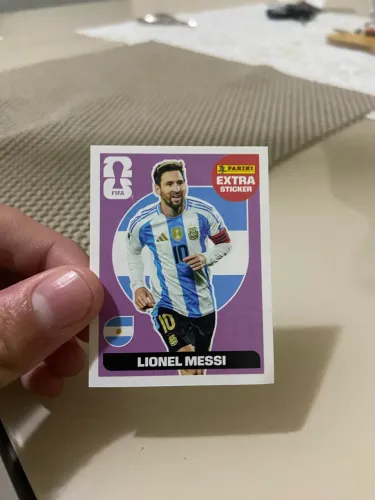 Figurinha Extra sticker Messi bordo