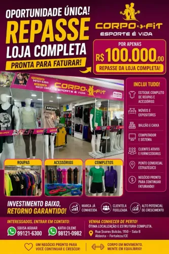 Repasse de loja