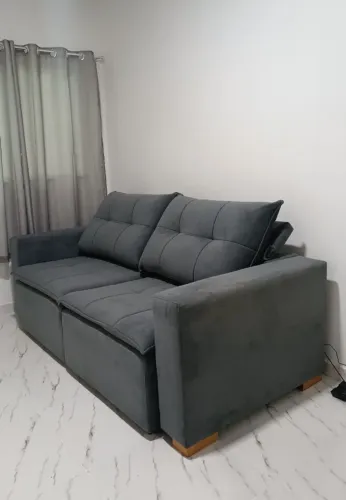Sofá Russas 2,15 m cinza estado de novo! 