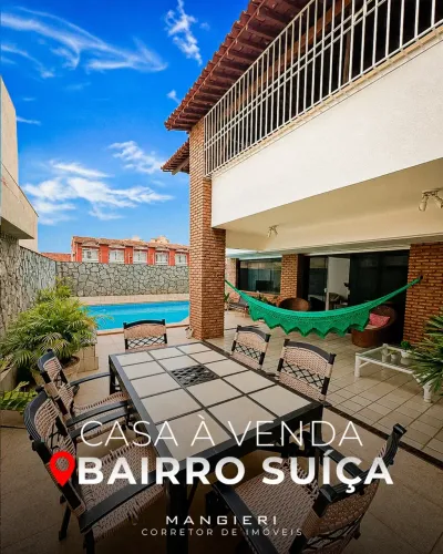 Casa de 375m² com piscina no Bairro Suíssa Perto da Vila Militar