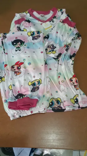 3 Pijamas 10 Anos Feminino Longo
